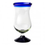 10 Strawberry Street Aqua Rim 16 oz. Hurricane Glass - 6/Case 10 Strawberry Street Aqua Rim 16 oz. Hurricane Glass - 6/Case