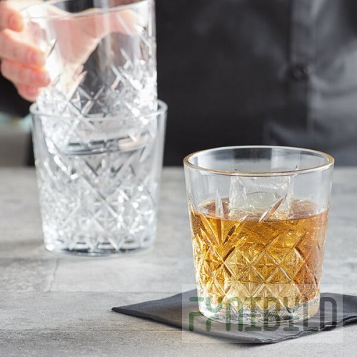 Pasabahce Timeless Vintage from Steelite International 12 oz. Stackable Fully Tempered Rocks / Old Fashioned Glass - 12/Case