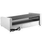 Avantco RG1850T 50 Slanted Hot Dog Roller Grill with 11 Non-Stick Rollers - 120V, 1460W