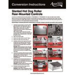 Avantco RG1850T 50 Slanted Hot Dog Roller Grill with 11 Non-Stick Rollers - 120V, 1460W