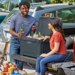 CaterGator CG45CHR Charcoal 45 Qt. Rotomolded Outdoor Cooler / Ice Chest