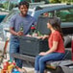 CaterGator CG45CHR Charcoal 45 Qt. Rotomolded Outdoor Cooler / Ice Chest