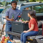 CaterGator CG45CHR Charcoal 45 Qt. Rotomolded Outdoor Cooler / Ice Chest