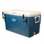 Micro Matic CB68B Blue 2 Faucet 68 Qt. Insulated Jockey Box with 100 ft. Coils Micro Matic CB68B Blue 2 Faucet 68 Qt. Insulated Jockey Box with 100 ft. Coils