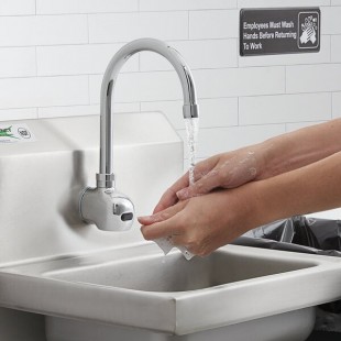 Waterloo Wall-Mount Hands-Free Sensor Faucet with 6 3/16 Waterloo Wall-Mount Hands-Free Sensor Faucet with 6 3/16