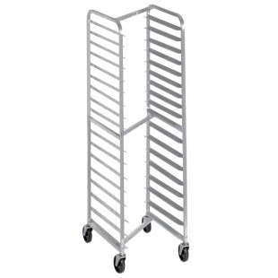 Channel 406SN 18 Pan End Load Stainless Steel Nesting Bun / Sheet Pan Rack - Assembled