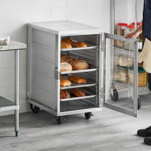 Regency 20 Pan End Load Enclosed Bun / Sheet Pan Rack with Clear Acrylic Door - Welded