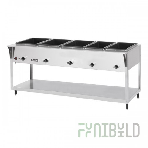 Vollrath 38205 ServeWell® SL Electric Five Pan Hot Food Table 120V - Sealed Well