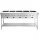 Avantco STE-5S Five Pan Open Well Electric Steam Table with Undershelf - 208/240V, 3750W Avantco STE-5S Five Pan Open Well Electric Steam Table with Undershelf - 208/240V, 3750W
