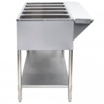 Avantco STE-5S Five Pan Open Well Electric Steam Table with Undershelf - 208/240V, 3750W Avantco STE-5S Five Pan Open Well Electric Steam Table with Undershelf - 208/240V, 3750W