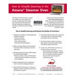 Amana AMSO22 Heavy Duty Commercial Steamer Microwave Oven - 208/240V, 2200W Amana AMSO22 Heavy Duty Commercial Steamer Microwave Oven - 208/240V, 2200W