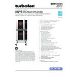 Moffat E32T5/2C Turbofan Double Deck Full Size Electric Touch Screen Convection Oven with Steam Injection and Casters - 208V, 1 Phase, 11.2 kW Moffat E32T5/2C Turbofan Double Deck Full Size Electric Touch Screen Convection Oven with Steam Injection and Casters - 208V, 1 Phase, 11.2 kW