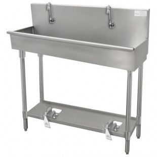 Advance Tabco 19-18-120FV 16-Gauge Multi-Station Hand Sink with 8