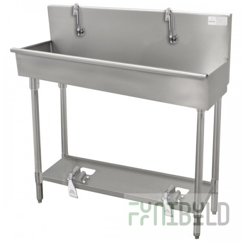 Advance Tabco 19-18-120FV 16-Gauge Multi-Station Hand Sink with 8