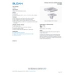 Sloan 3873865 Vitreous China Wall Mounted Lavatory with 8
