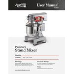 Avantco MX10H 10 Qt. Planetary Stand Mixer with Guard & Standard Accessories - 120V, 3/4 hp