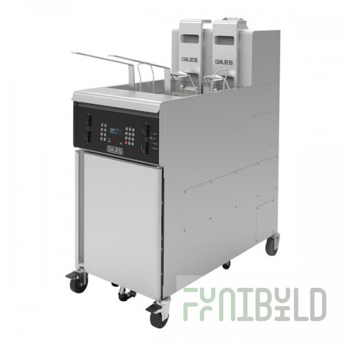 Giles GBF-80G LP 80 lb. Liquid Propane Floor Fryer - 80,000 BTU