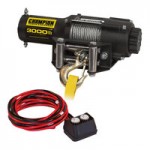 Champion Power Equipment ATV / UTV 12V DC Electric Winch Kit with Wireless Remote Control and 38' Galvanized Steel Aircraft Cable 14560 - 4,500 lb. Capacity