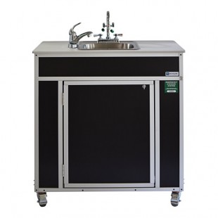 Monsam PSE-2001E-BLACK Black Portable Eye and Face Washing Station