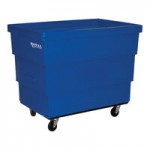 Royal Basket Trucks R11-BLX-RCC-4HNN 14 Cu. Ft. Blue Recycle Cart with 2 Rigid / 2 Swivel Casters Royal Basket Trucks R11-BLX-RCC-4HNN 14 Cu. Ft. Blue Recycle Cart with 2 Rigid / 2 Swivel Casters