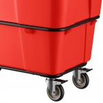 Lavex 16 Cubic Foot Red Leakproof Cube Truck (1000 lb. Capacity) Lavex 16 Cubic Foot Red Leakproof Cube Truck (1000 lb. Capacity)