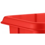 Lavex 16 Cubic Foot Red Leakproof Cube Truck (1000 lb. Capacity) Lavex 16 Cubic Foot Red Leakproof Cube Truck (1000 lb. Capacity)