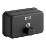 Lavex 40 fl. oz. (1,200 mL) Matte Black Stainless Steel Manual Surface-Mounted Horizontal Liquid Soap Dispenser