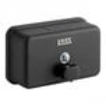 Lavex 40 fl. oz. (1,200 mL) Matte Black Stainless Steel Manual Surface-Mounted Horizontal Liquid Soap Dispenser