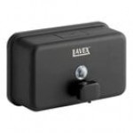 Lavex 40 fl. oz. (1,200 mL) Matte Black Stainless Steel Manual Surface-Mounted Horizontal Liquid Soap Dispenser