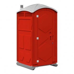 J & J Echo One ET701101X2208 Red Portable Restroom - Assembled J & J Echo One ET701101X2208 Red Portable Restroom - Assembled