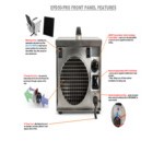 Ecor Pro EPD50-PRO DryFan 25 Pint Stainless Steel Desiccant Dehumidifier - 120V