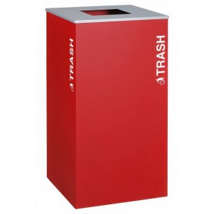 Ex-Cell Kaiser RC-KD36-T RBX Kaleidoscope XL Series Ruby Texture 36 Gallon Customizable Square Trash Can Ex-Cell Kaiser RC-KD36-T RBX Kaleidoscope XL Series Ruby Texture 36 Gallon Customizable Square Trash Can