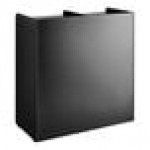 Lancaster Table & Seating Waste 50 Gallon Black Double Waste Receptacle Enclosure with Lancaster Table & Seating Waste 50 Gallon Black Double Waste Receptacle Enclosure with