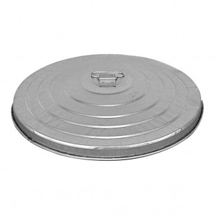 Witt Industries WCD24L Galvanized Steel Light-Duty Flat Top Lid for 24 Gallon Outdoor Commercial Trash Can Witt Industries WCD24L Galvanized Steel Light-Duty Flat Top Lid for 24 Gallon Outdoor Commercial Trash Can