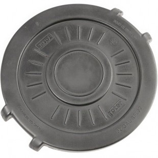 Toter RFL32-00GRY Graystone Flat Lid for 32 Gallon Round Trash Cans