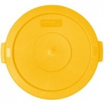 Carlisle 84102004 Bronco 20 Gallon Yellow Round Trash Can Carlisle 84102004 Bronco 20 Gallon Yellow Round Trash Can