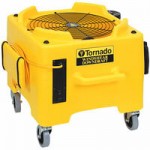 Tornado 98786 Windshear 3200 3-Speed Safety Air Mover with Caution Wet Floor Sign - 3/5 hp Tornado 98786 Windshear 3200 3-Speed Safety Air Mover with Caution Wet Floor Sign - 3/5 hp
