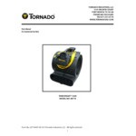 Tornado 98786 Windshear 3200 3-Speed Safety Air Mover with Caution Wet Floor Sign - 3/5 hp Tornado 98786 Windshear 3200 3-Speed Safety Air Mover with Caution Wet Floor Sign - 3/5 hp