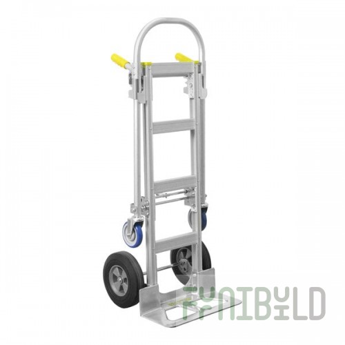 Wesco Industrial Products Spartan Economy 1,000 lb. Junior Aluminum Convertible Hand Truck with 10