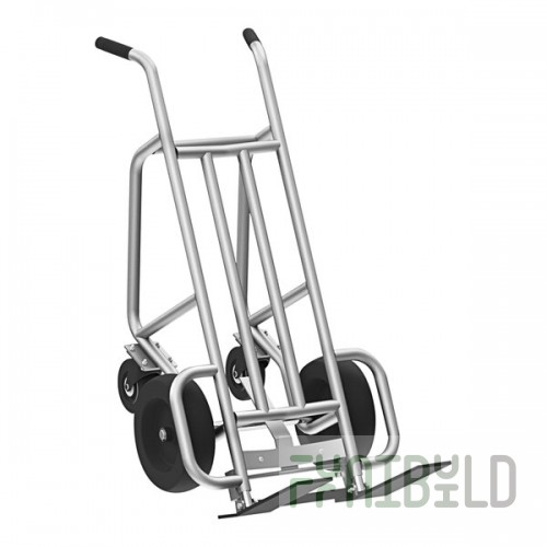 Valley Craft EZY-Tilt 1,000 lb. 4-Wheel Aluminum Deep Frame Mini Pallet Truck with Pneumatic Wheels F84803A8