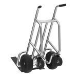 Valley Craft EZY-Tilt 1,000 lb. 4-Wheel Aluminum Deep Frame Mini Pallet Truck with Pneumatic Wheels F84803A8