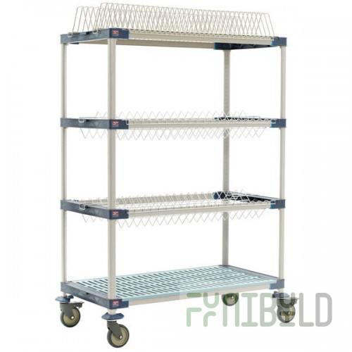 Metro MAX4-PR48VX3 MetroMax 4 Mobile Four Tier Tray Drying Rack - 24