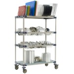 Metro MAX4-PR48VX3 MetroMax 4 Mobile Four Tier Tray Drying Rack - 24