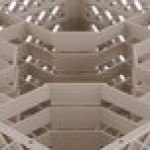 Vollrath TR13JJJ Traex® Rack Max Full-Size Beige 12-Compartment 5 1/8