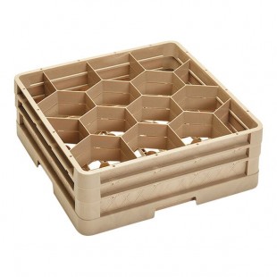 Vollrath CR18JJ Traex® Rack Max 12 Compartment Beige Full-Size Closed Wall 6 3/8
