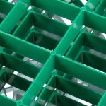Noble Warewashing 36-Compartment Gray Full-Size Glass Rack with 3 Green Extenders Noble Warewashing 36-Compartment Gray Full-Size Glass Rack with 3 Green Extenders