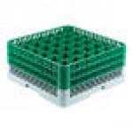 Noble Warewashing 36-Compartment Gray Full-Size Glass Rack with 3 Green Extenders Noble Warewashing 36-Compartment Gray Full-Size Glass Rack with 3 Green Extenders