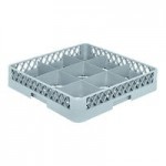 Noble Warewashing 36-Compartment Gray Full-Size Glass Rack with 3 Green Extenders Noble Warewashing 36-Compartment Gray Full-Size Glass Rack with 3 Green Extenders