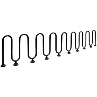 Paris Furnishings Heavy-Duty 17 Loop Powder Coated Surface Mount M Style Bike Rack Paris Furnishings Heavy-Duty 17 Loop Powder Coated Surface Mount M Style Bike Rack