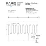 Paris Furnishings Heavy-Duty 17 Loop Powder Coated Surface Mount M Style Bike Rack
